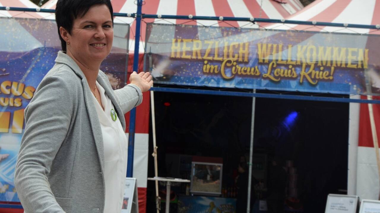 Maria Fankhauser organisierte die Kultur- und Bildungsmesse im Zirkuszelt.  