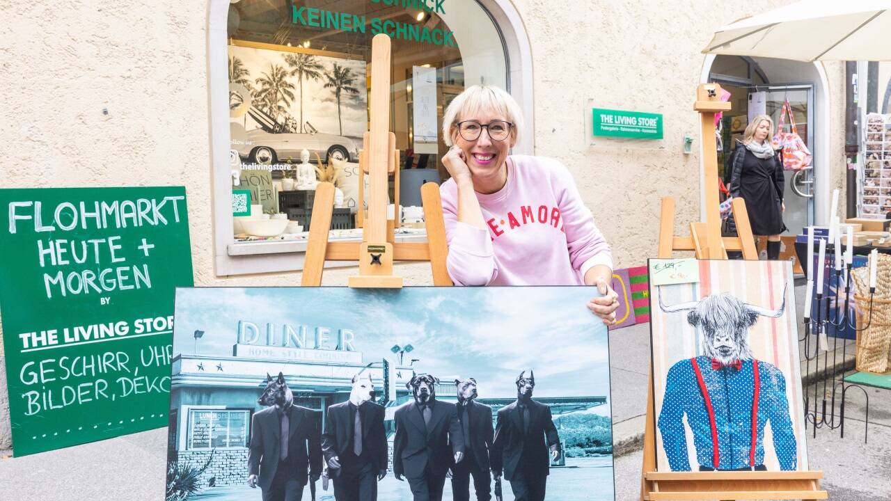 Isabella Chaloupka war mit Herzblut dabei ... Flohmarkt im Living Store  