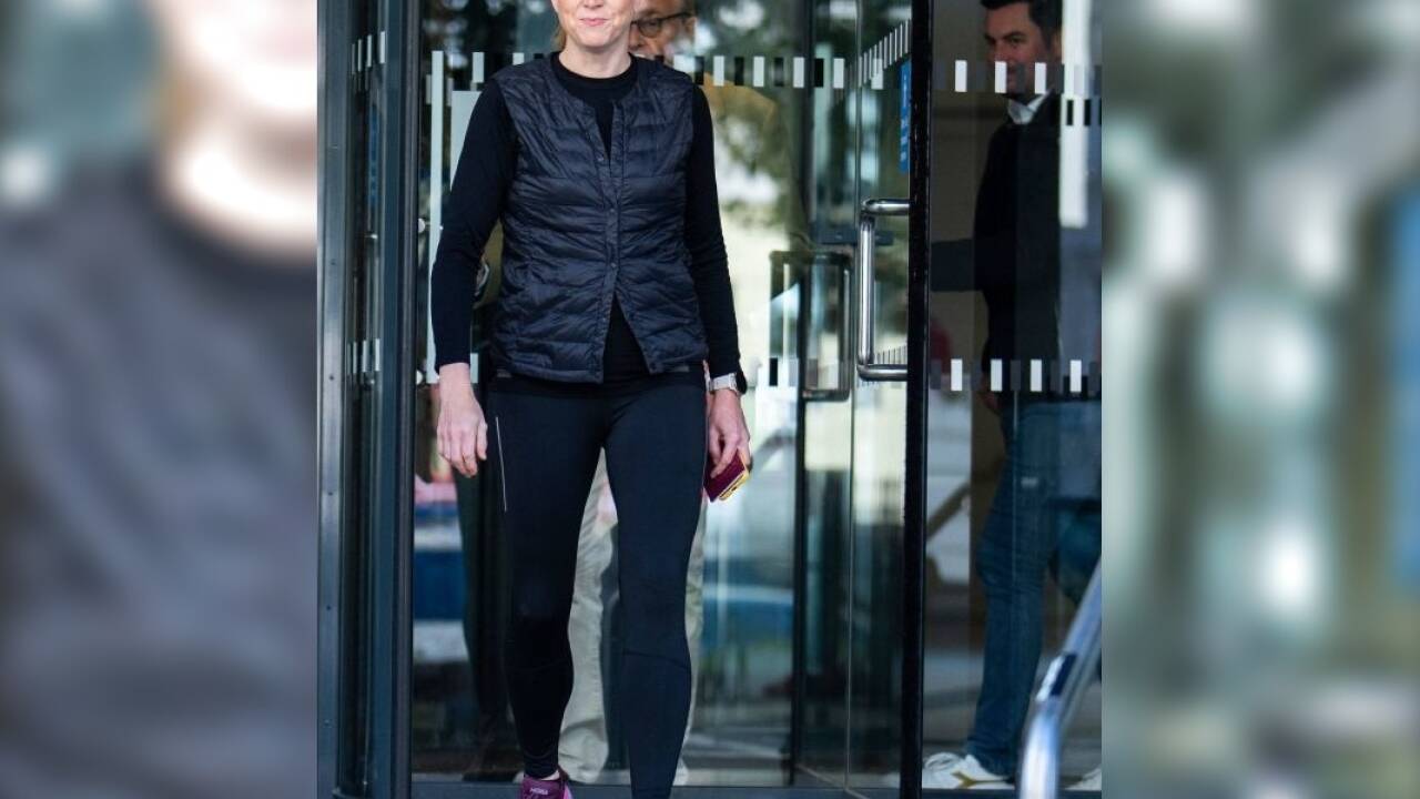 Beate Meinl-Reisinger joggte zur Stimmabgabe. 