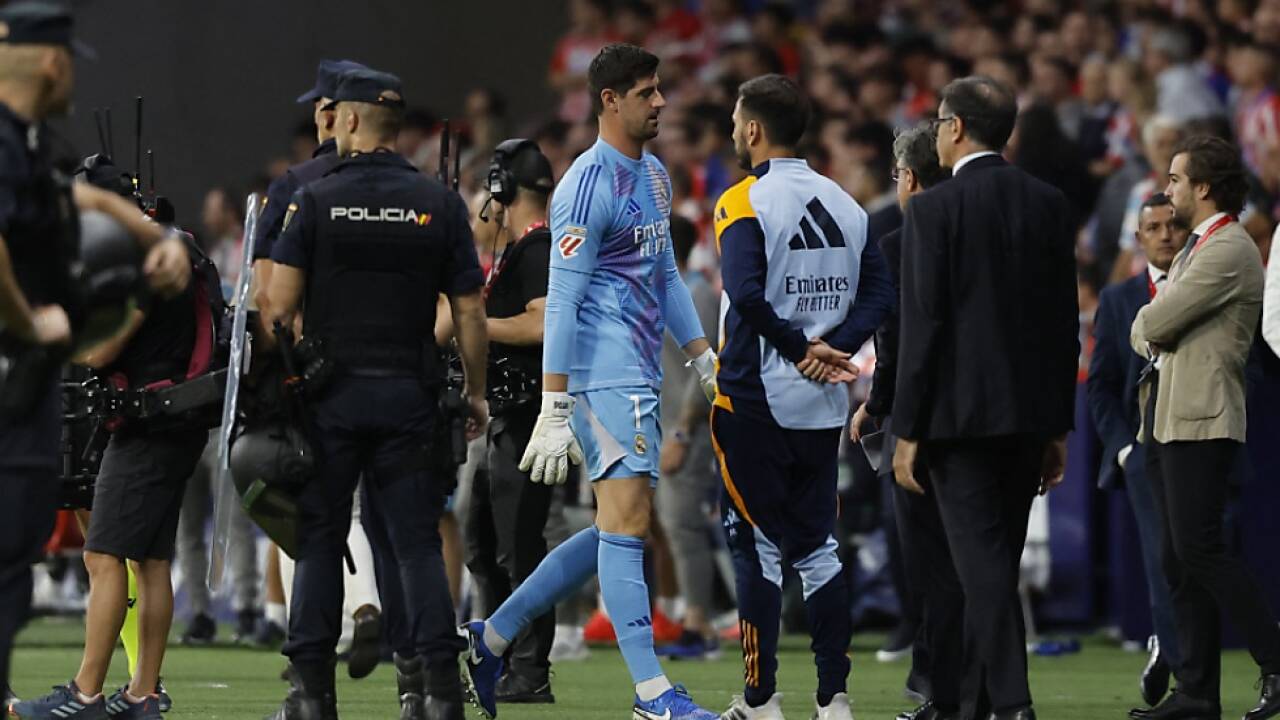 Courtois provozierte die Fans auf den Rängen 