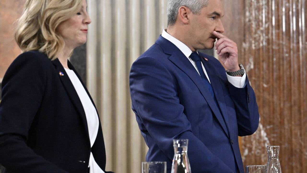 Karl Nehammer (ÖVP) und Beate Meinl-Reisinger (Neos) 
