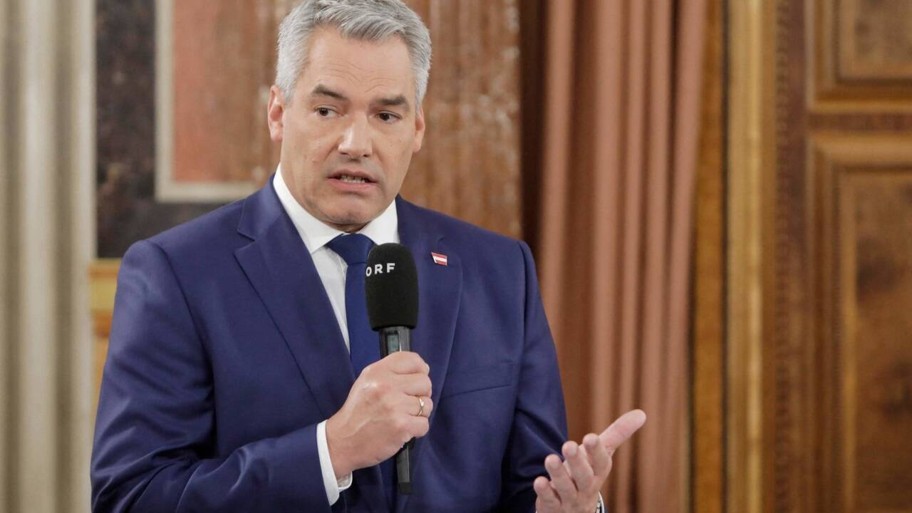 Kanzler Karl Nehammer im ORF-Interview.  Kanzler Karl Nehammer im ORF-Interview.