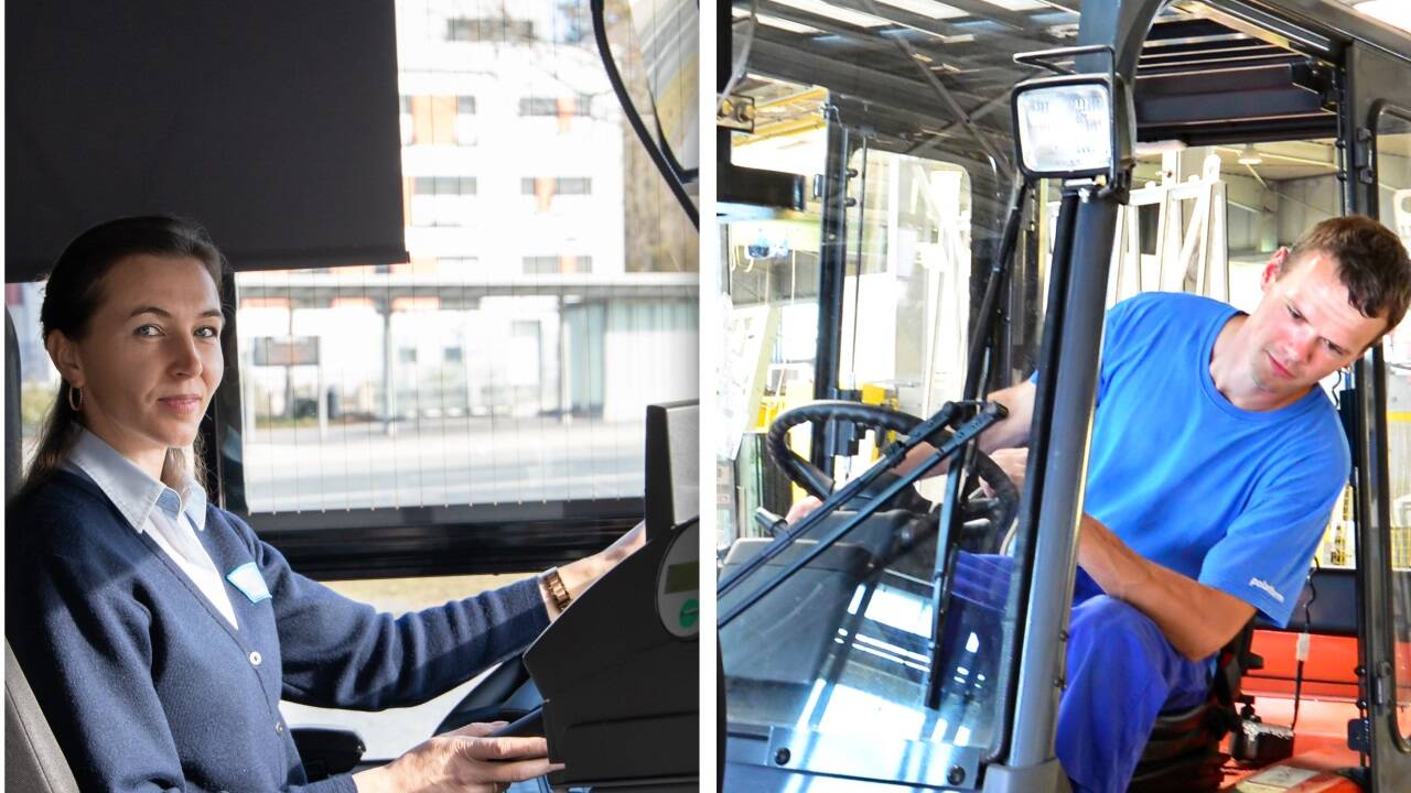 Busfahrerin und Staplerfahrer – zwei der Berufsbilder, für die in den kommenden Wochen Löhne und Arbeitsbedingungen in neuen Kollektivverträgen (KV) ausverhandelt werden.   Busfahrerin und Staplerfahrer – zwei der Berufsbilder, für die in den kommenden Wochen Löhne und Arbeitsbedingungen in neuen Kollektivverträgen (KV) ausverhandelt werden.