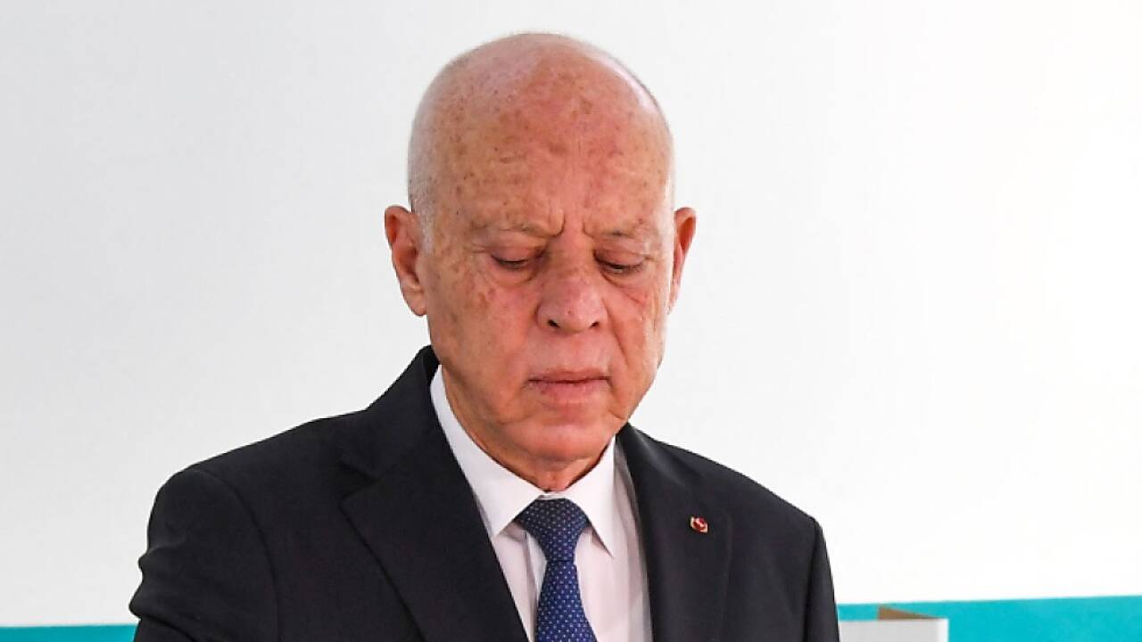 Kais Saied hatte keine Gegner zu fürchten 
