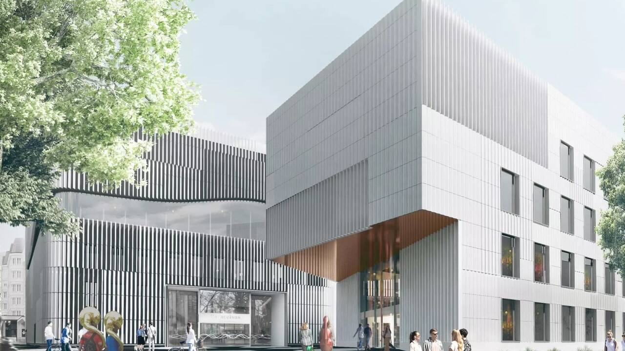Bis Ende 2025 entsteht ein neuer Standort der Universität Mozarteum am Kurgarten in der Stadt Salzburg. Die Pläne stammen aus der Feder des Architekturbüros Berger+Parkkinen.  
