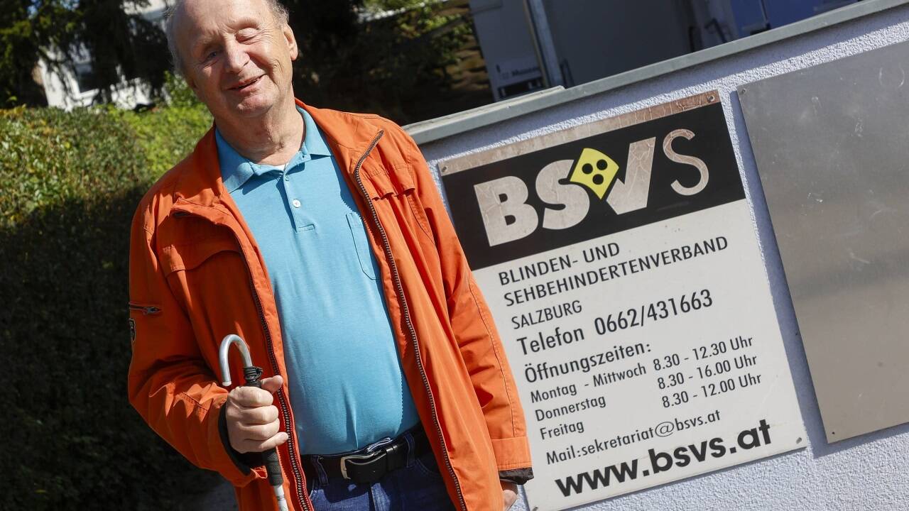 Josef Schinwald, Obmann des Blinden- und Sehbehindertenverbands Salzburg.  