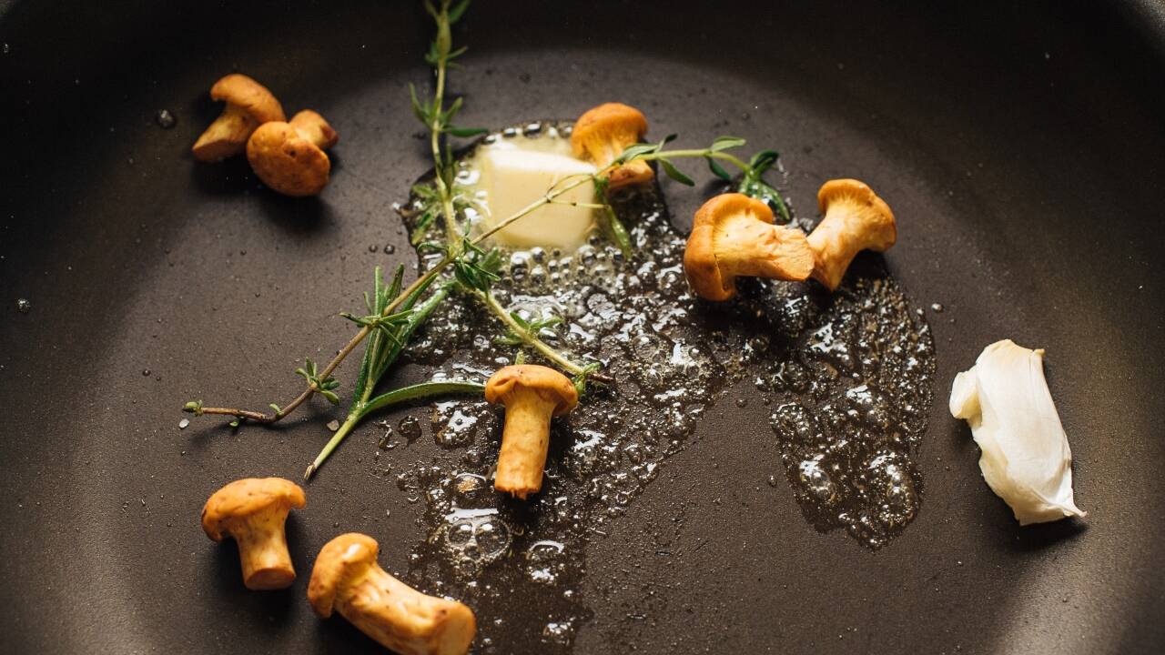 Alles, was ein „Waldteller“ braucht: Steinpilze, Eierschwammerl, getrocknetes Rehfleisch, Stachelbeeren, rote Zwiebeln und Kräuter vermählen sich zu einem unvergesslichen Geschmack.  