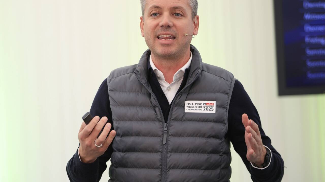 Keynote-Speaker Florian Phleps vom Österreichischen Skiverband. 