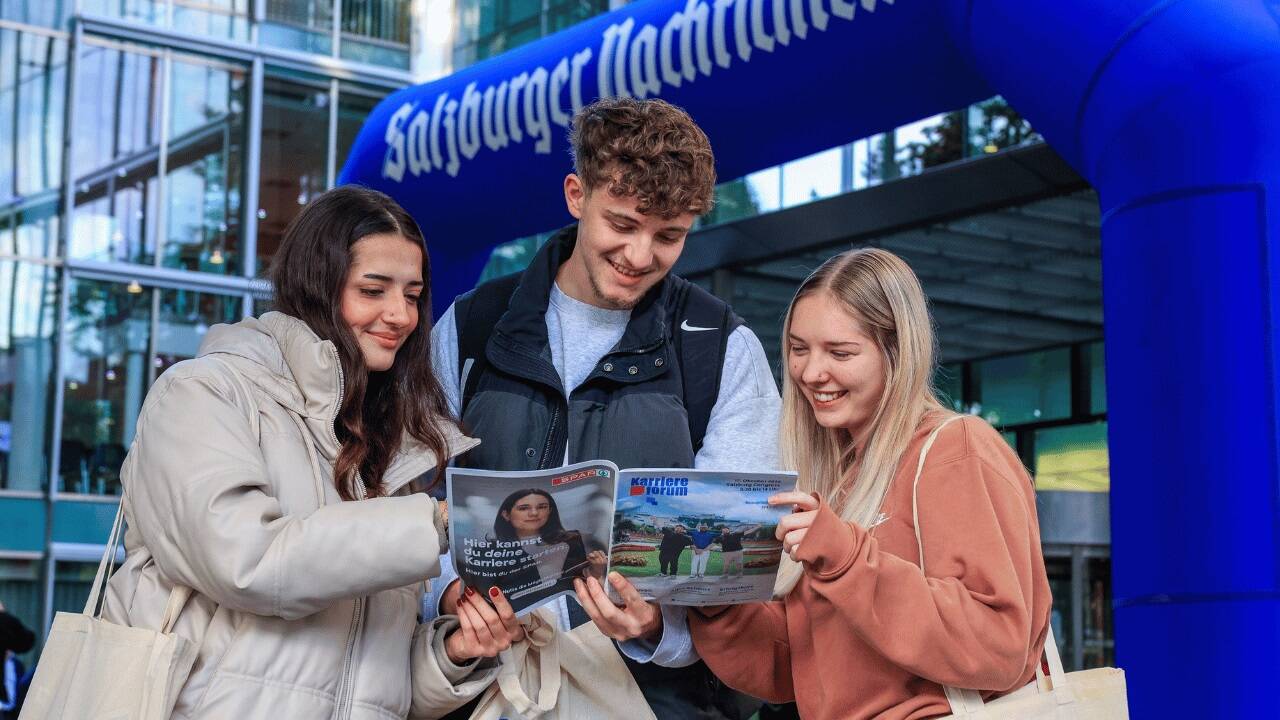 Viele strahlende Gesichter sah man auch heuer wieder beim Karriereforum Salzburg. 