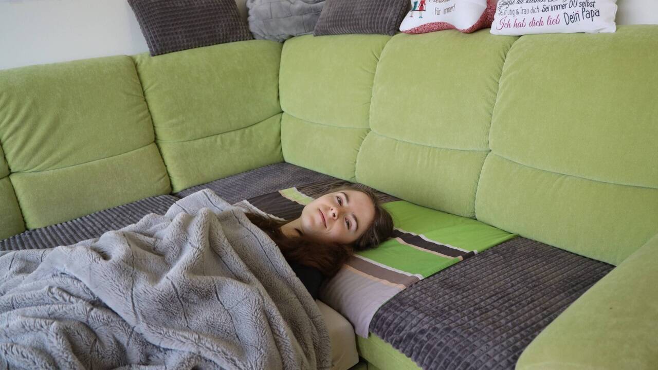 Alexandra ist durch die Erkrankung stark beeinträchtigt. 