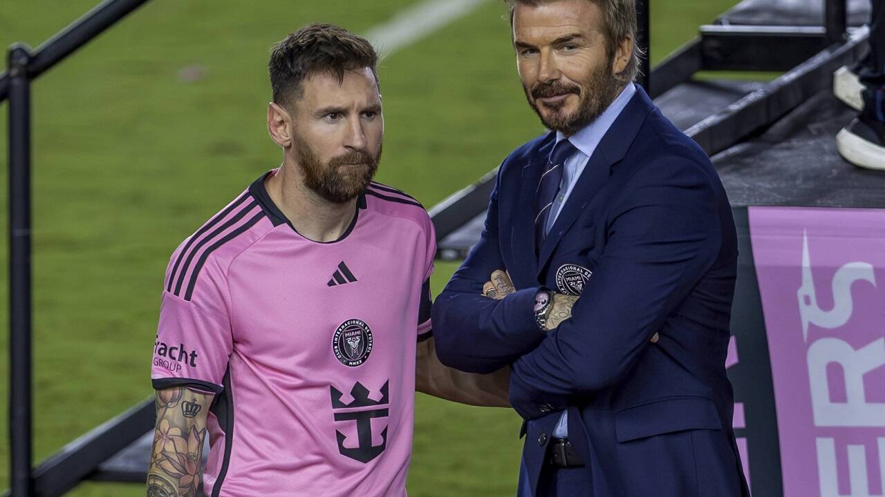 Die zwei prominenten Gesichter von Inter Miami: Starkicker Lionel Messi und Club-Mitbesitzer David Beckham. 