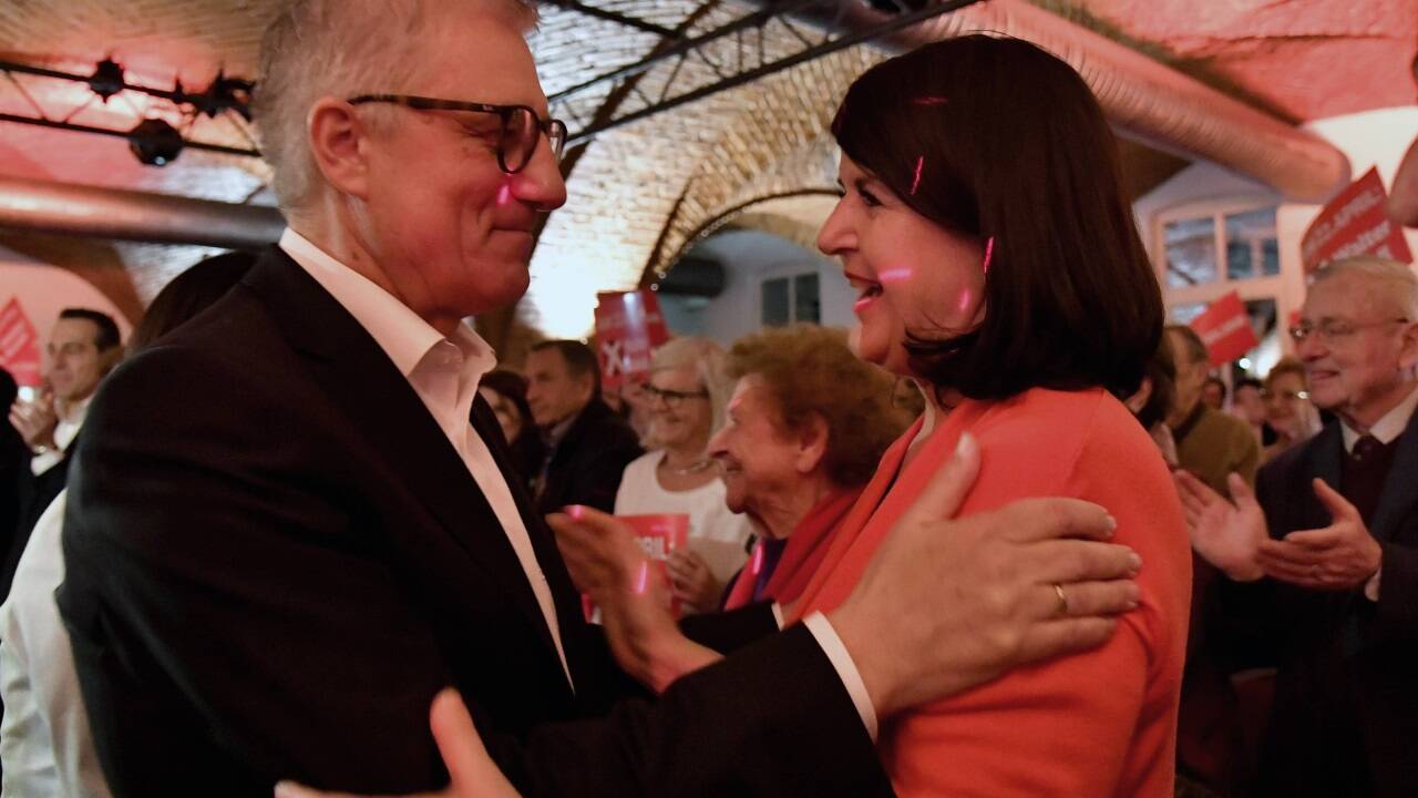 Walter Steidl und Ex-Landeshauptfrau Gabi Burgstaller – Parteichefin von 2001 bis 2013.  