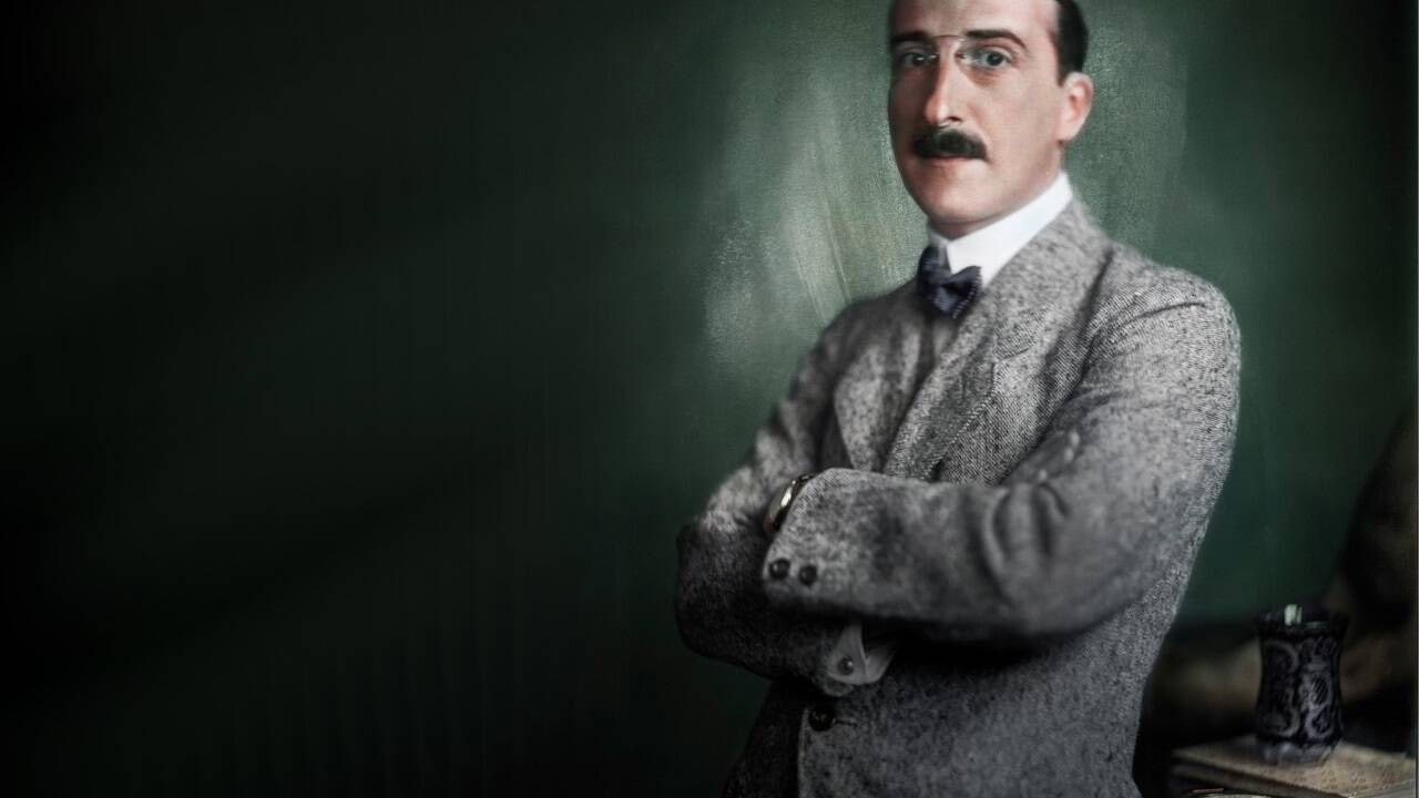 Der österreichische Schriftsteller Stefan Zweig. 