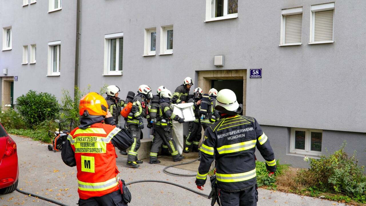 Feuerwehreinsatz an der Strubergasse.  Feuerwehreinsatz an der Strubergasse.