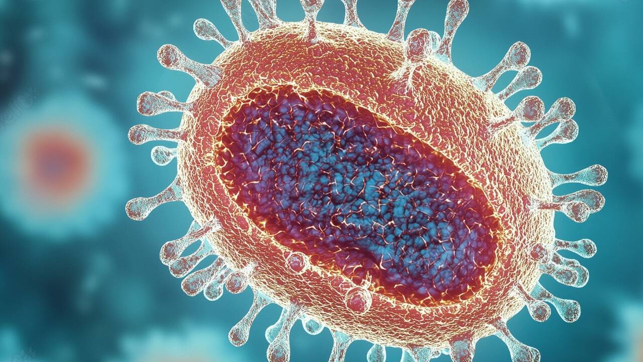 So sieht das Mpox-Virus unter dem Mikroskop aus.  