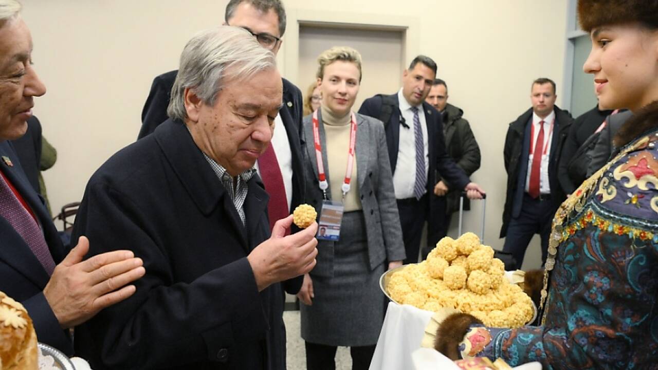 Guterres zum BRICS-Gipfel in Kasan empfangen 