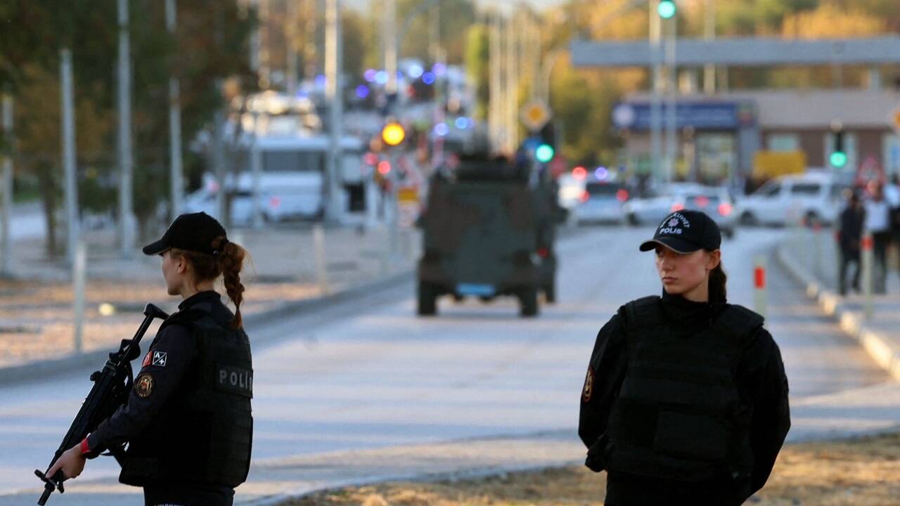 Terroranschlag in Ankara auf dem Gelände der Türkischen Luft- und Raumfahrt (TUSAS) . 
