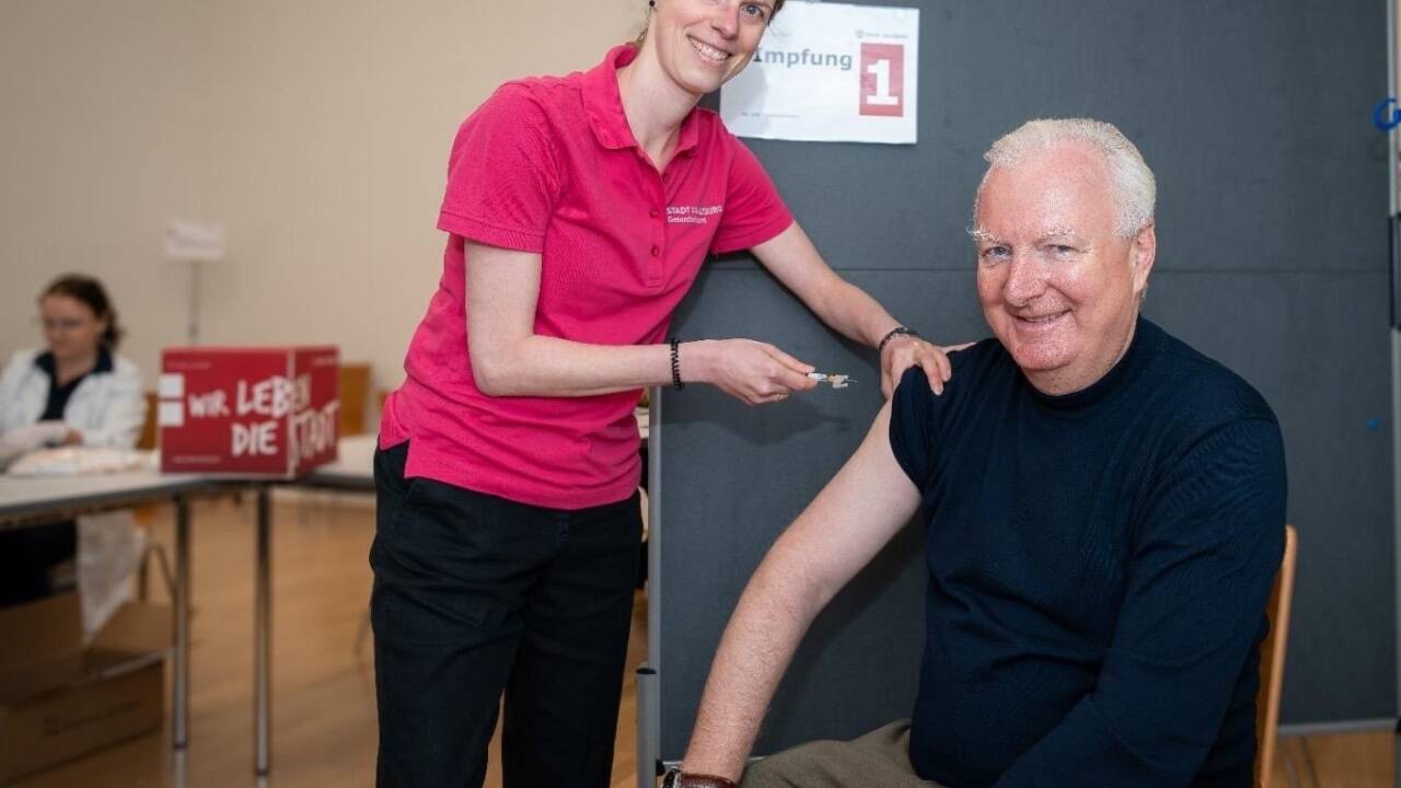Auch Vizebürgermeister Florian Kreibich ließ sich am Donnerstagvormittag impfen.  