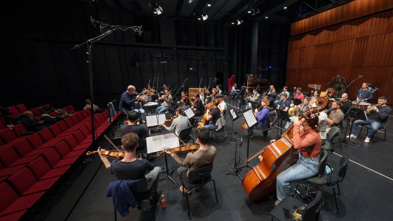 Am Donnerstag starteten die Orchesteraufnahmen für das Expo-Projekt der Universität Mozarteum 