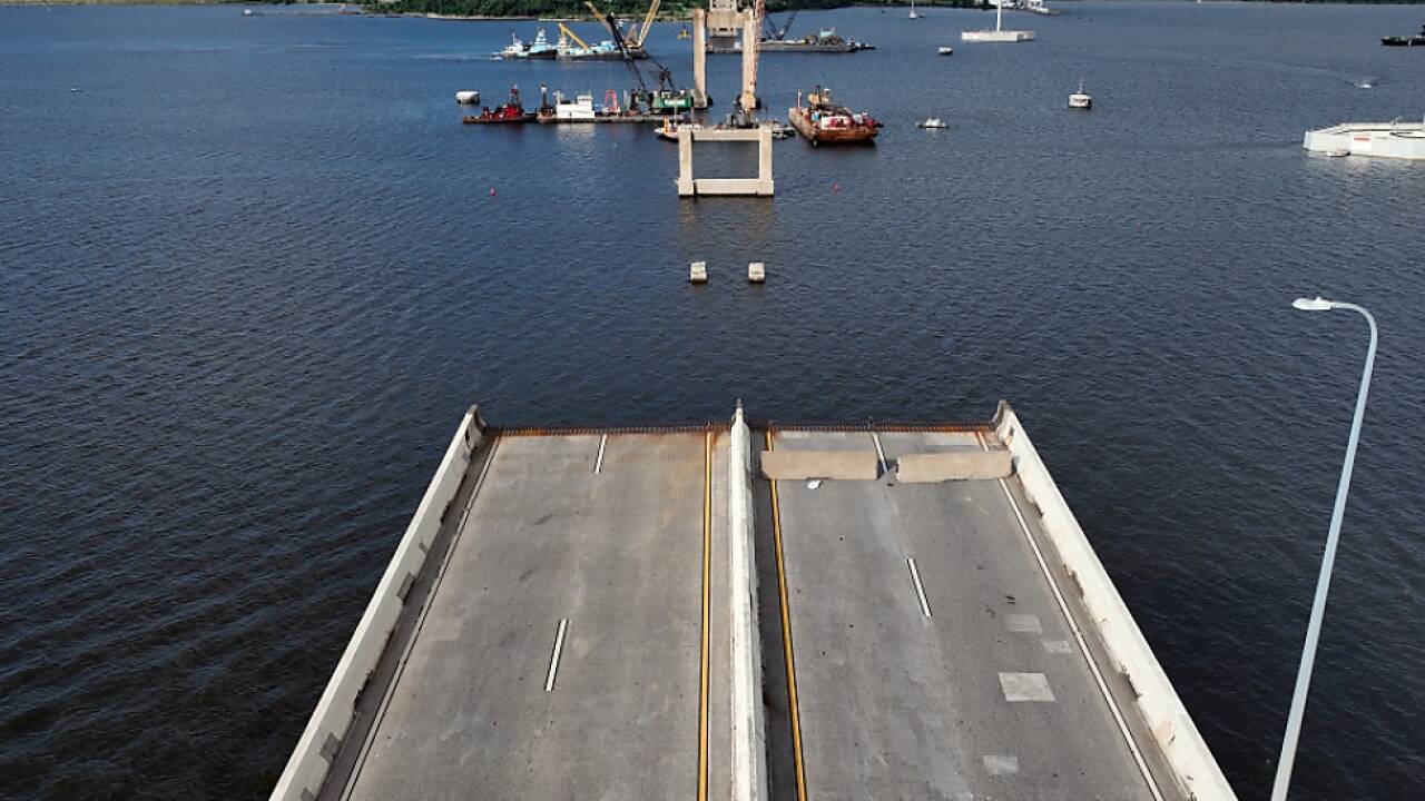 Das ist von der Francis Scott Key Bridge geblieben 