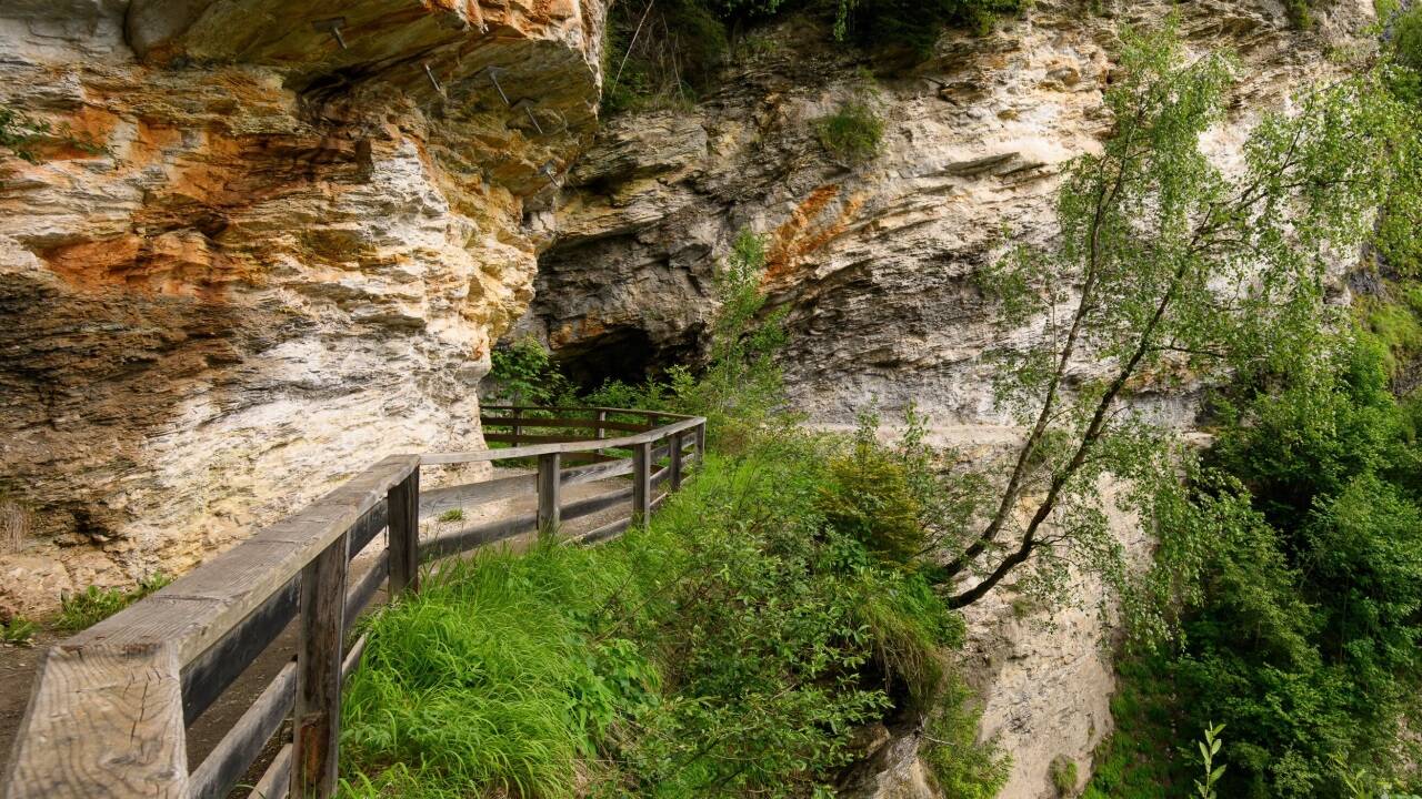 Unterwegs in der wildromantischen Gadaunerer Schlucht im Gasteiner Tal.  