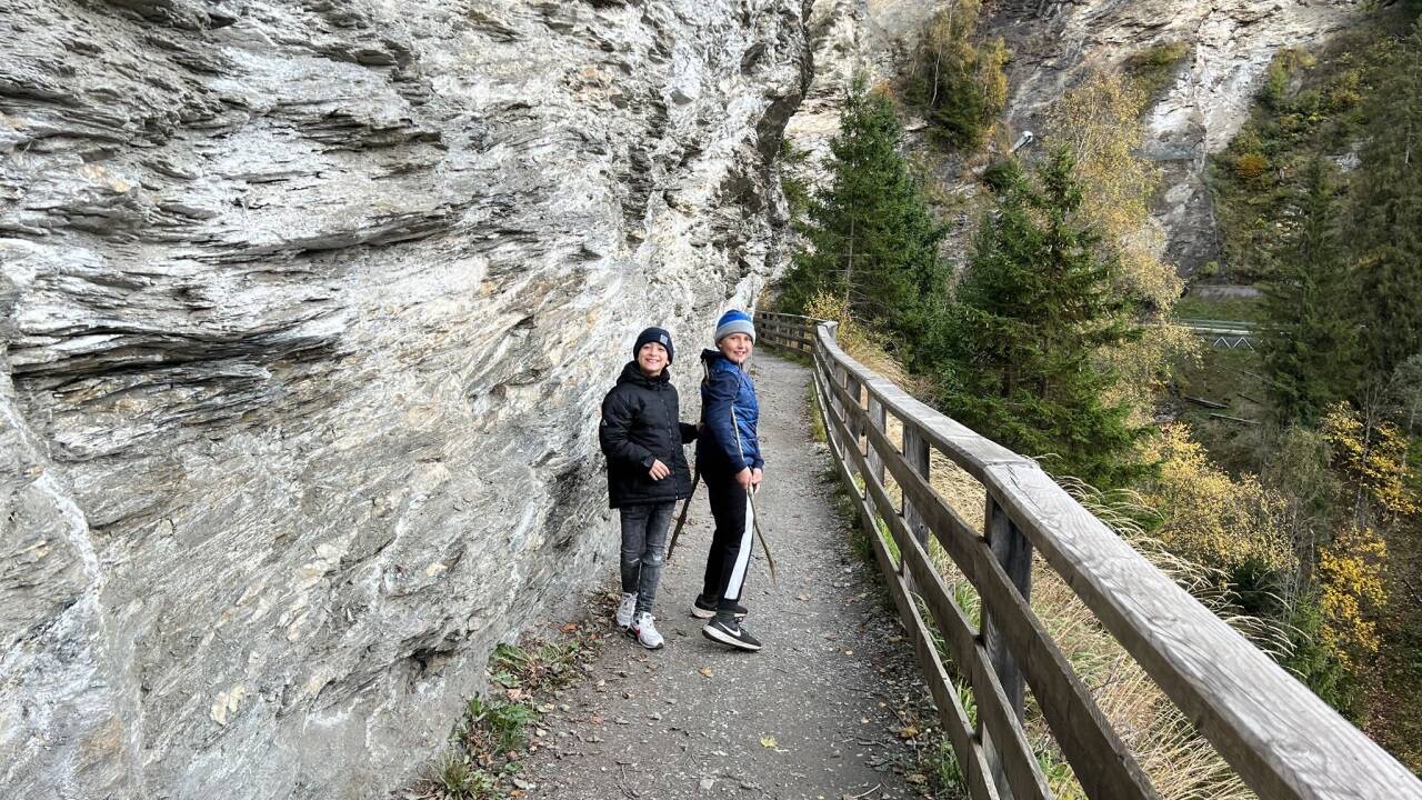 Unterwegs in der wildromantischen Gadaunerer Schlucht im Gasteiner Tal.  
