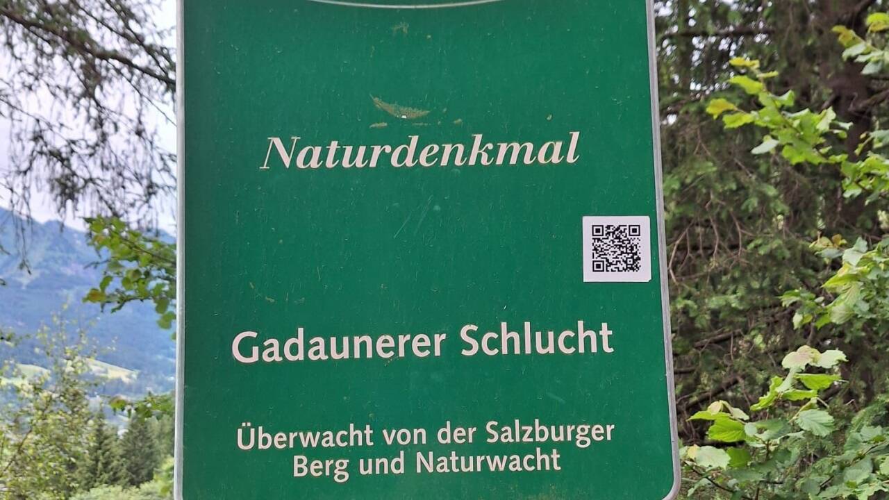 Unterwegs in der wildromantischen Gadaunerer Schlucht im Gasteiner Tal.  