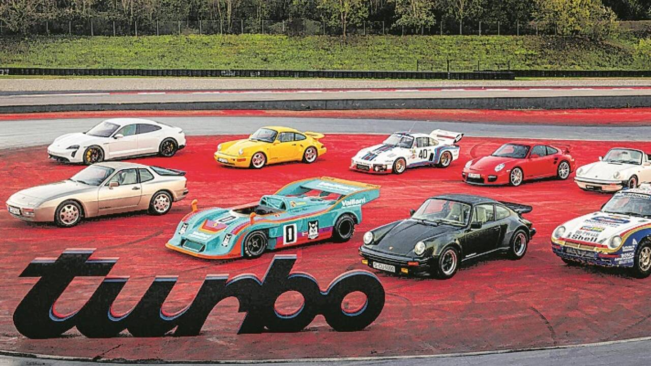 Treffen der Generationen: 50 Jahre Turboantrieb bei Porsche. 