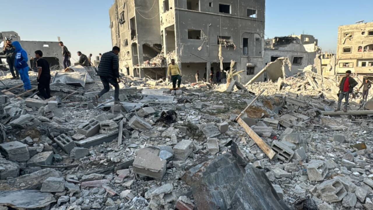 Spuren der Zerstörung in der Stadt Beit Lahiya 