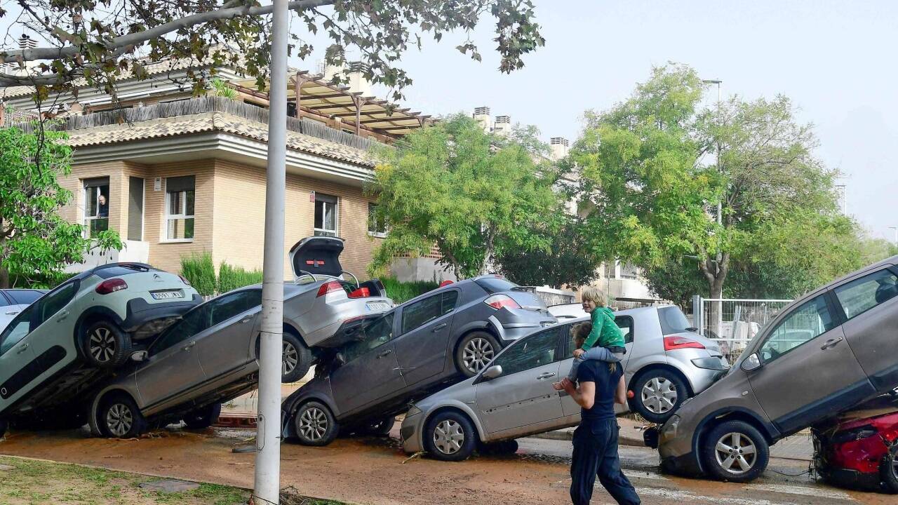 Schwere Überschwemmungen in Valencia 