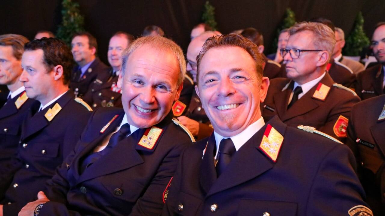 Festakt bei der Berufsfeuerwehr Salzburg. 