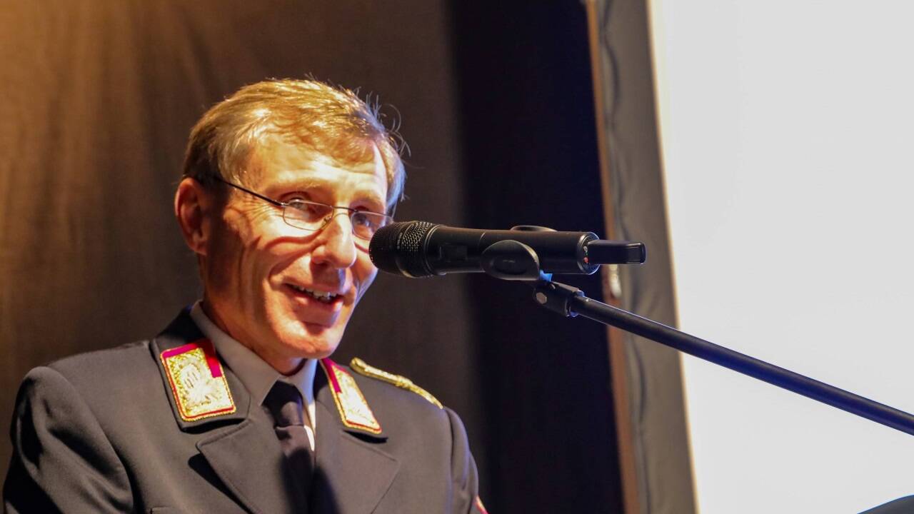 Festakt bei der Berufsfeuerwehr Salzburg. 