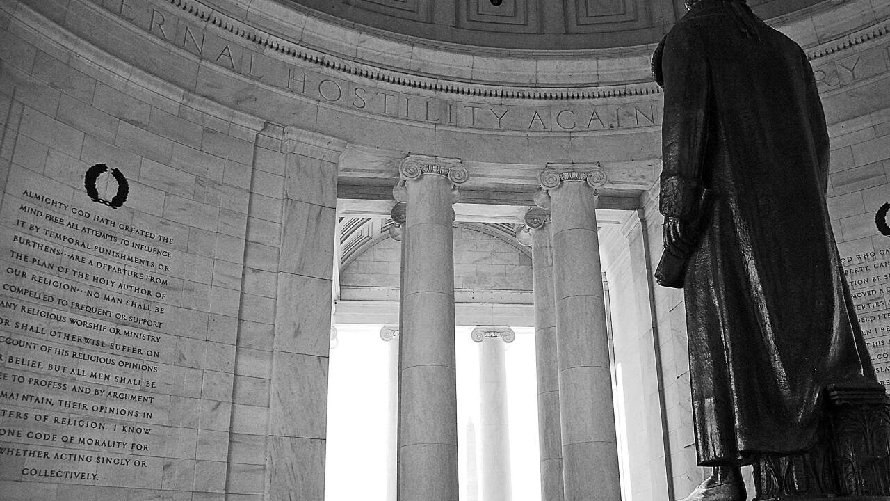 Das Jefferson-Memorial in Washington, D. C. 