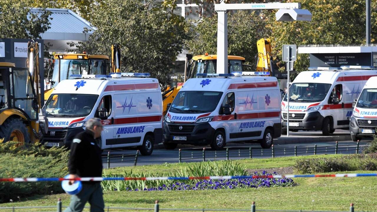 Unglück in Novi Sad. 