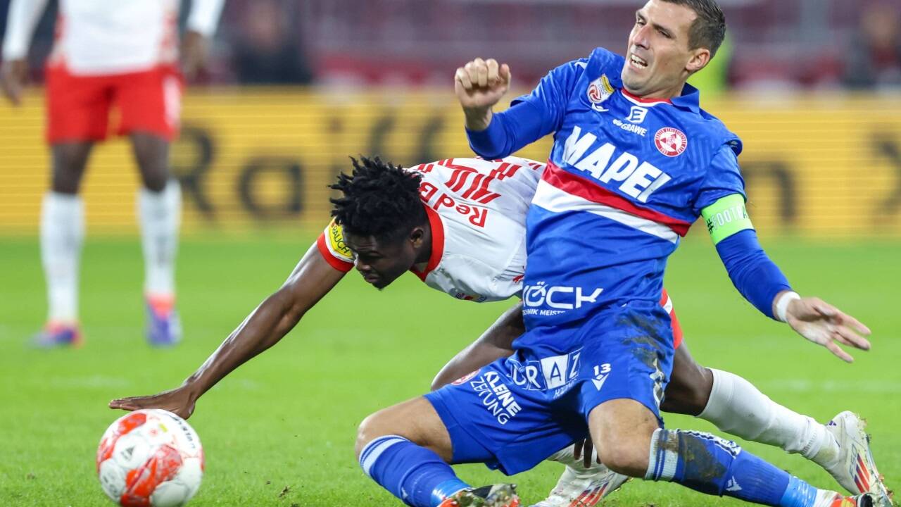 Karim Konaté und Co. mühten sich auch gegen den GAK. 