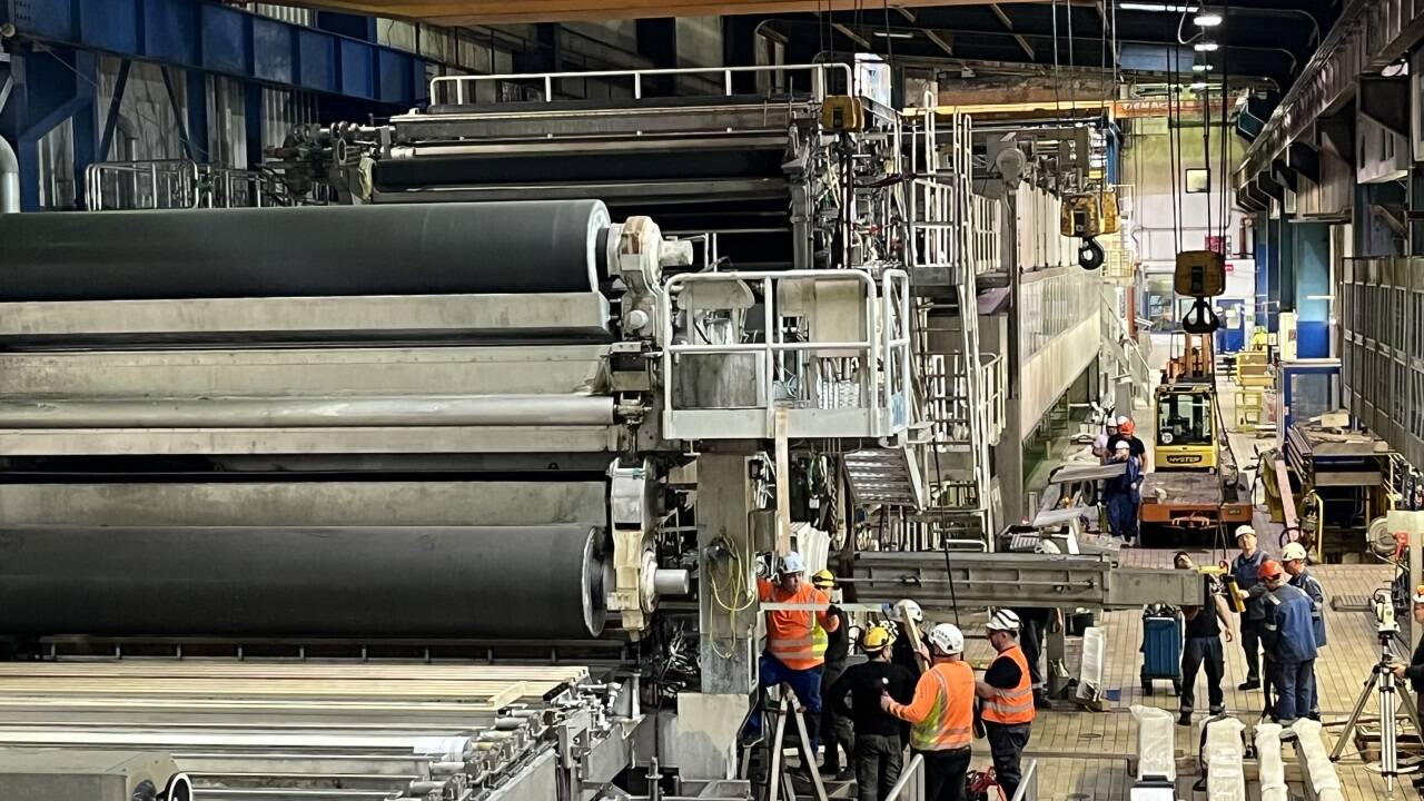 Der gesamte Rahmen im Bereich der Siebpartie in der Zellstoffmaschine 3 wurde grunderneuert. Alle Maschinen sind laut Unternehmen gewartet und geprüft.  