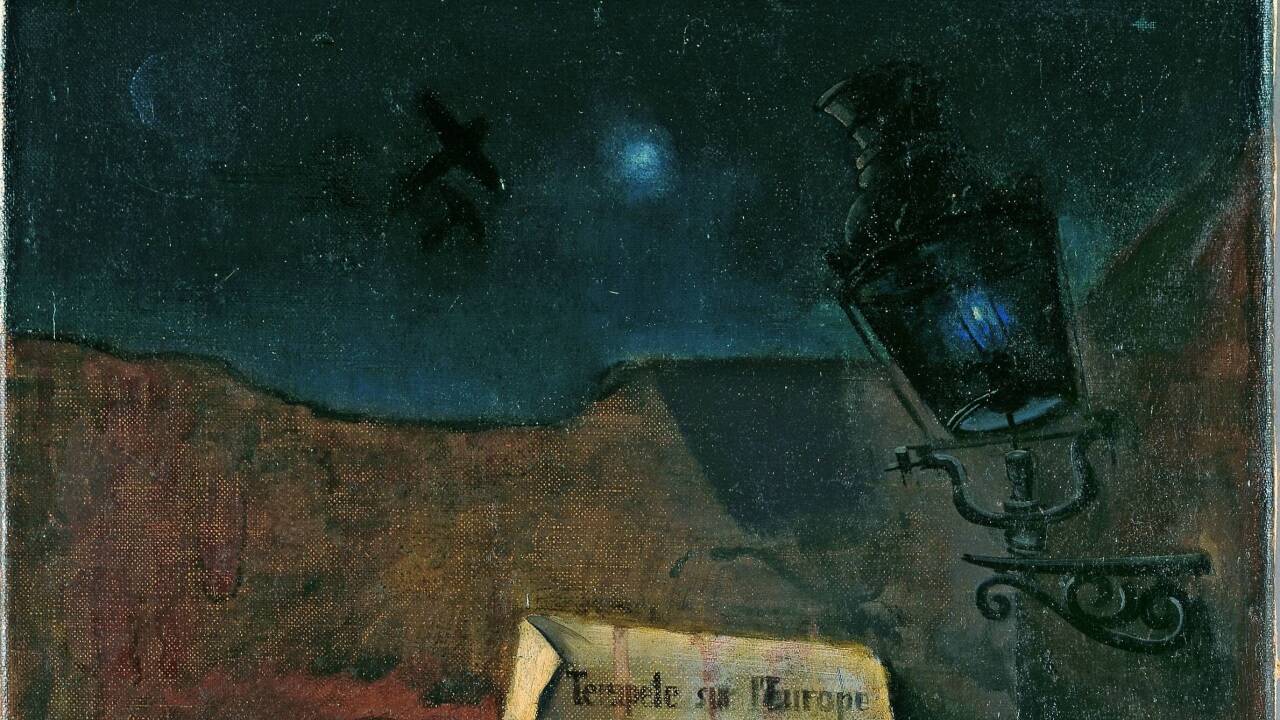 Felix Nussbaum: „Angst“, Selbstbildnis mit seiner Nichte Marianne, 1941.  