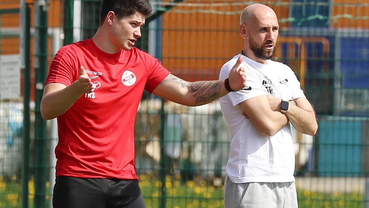 Daniel Reischl (links) war im Frühjahr Mersudin Jukics Co-Trainer in Puch. 