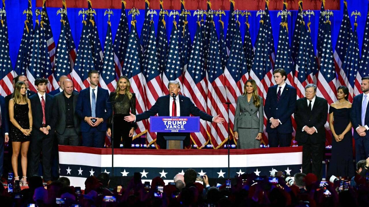Trump in Palm Springs. 