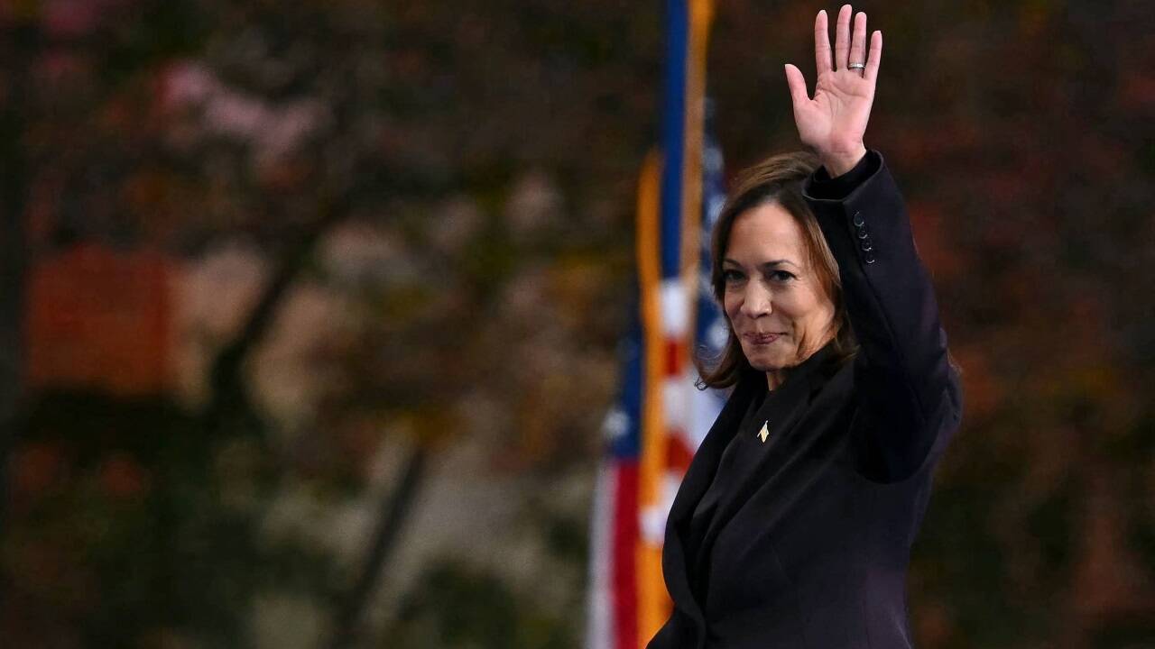 Kamala Harris hielt die Ansprache vor ihrer Alma Mater. 