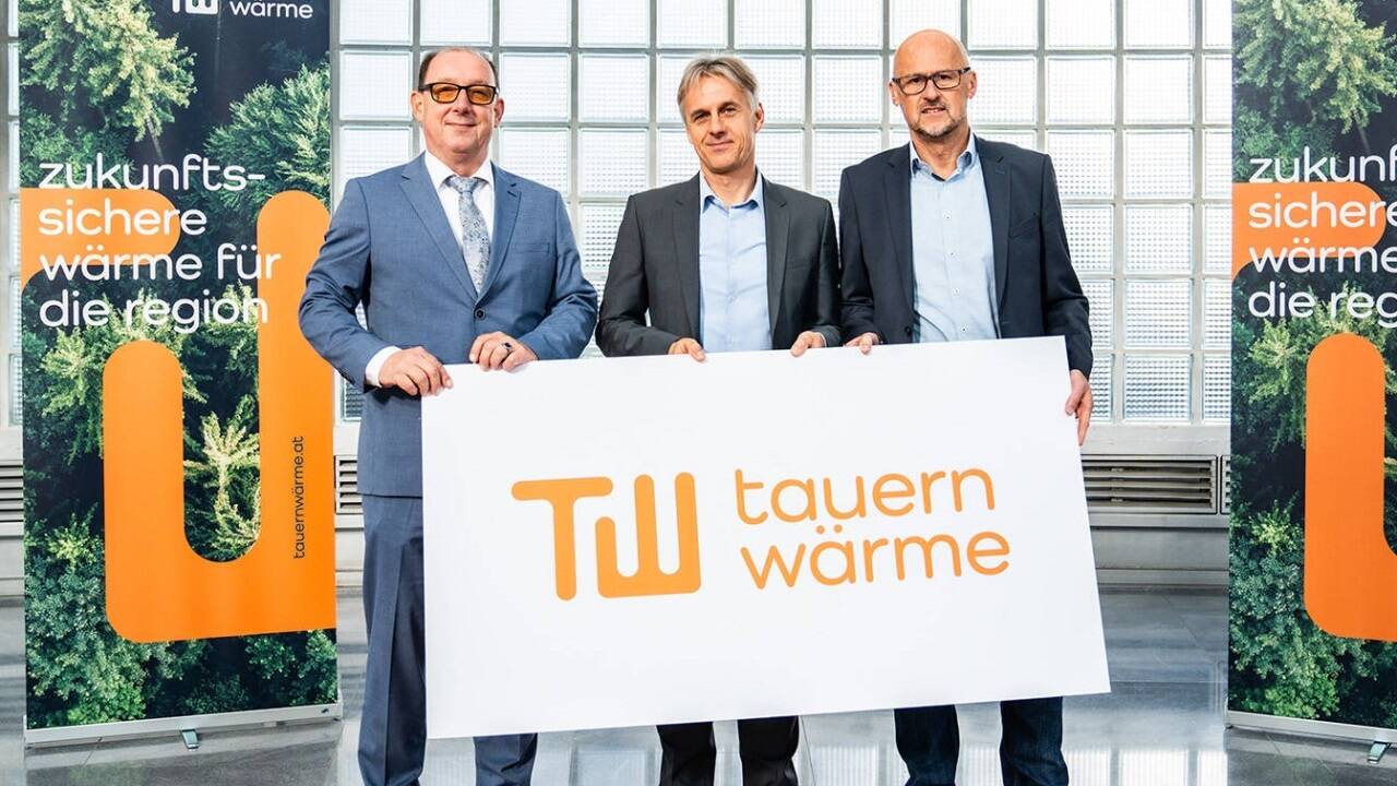 Die Geschäftsführung der Tauernwärme GmbH (v.l.): Günter Veronik, Franz Schölsner und Bernhard Joiser. 