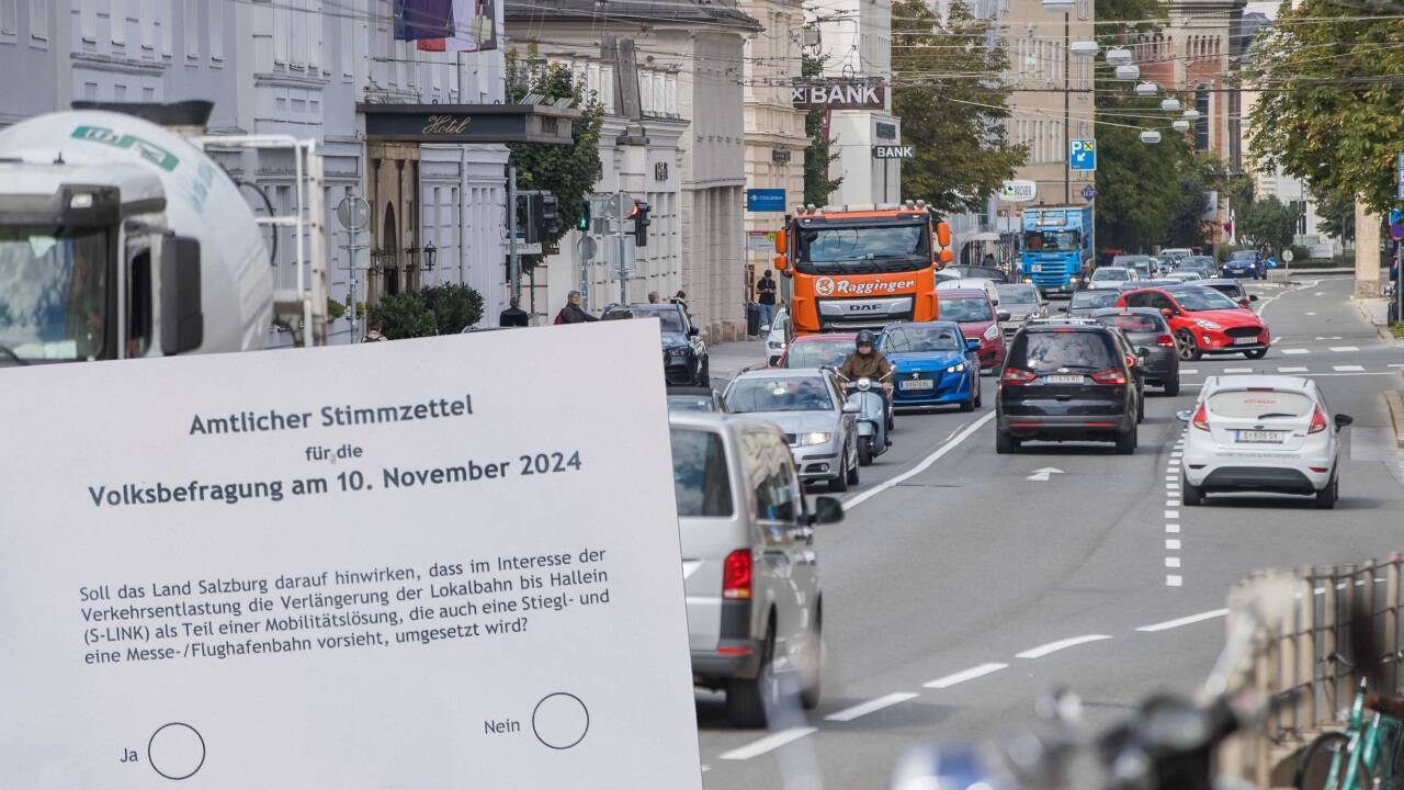 Der Stimmzettel für die Volksbefragung am Sonntag. Je nach Ausgang gibt es unterschiedliche Szenarien für die Verkehrspolitik.  
