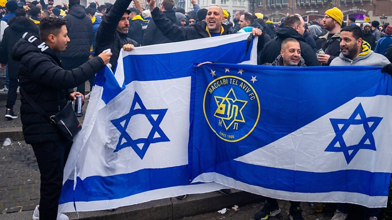 Maccabi-Fans in Amsterdam 