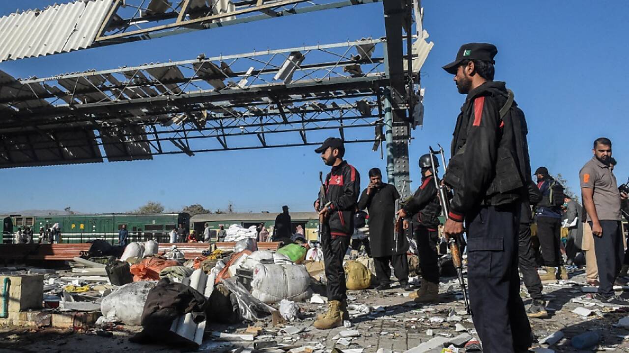 Die Explosion ereignete sich auf einem Bahnhof 