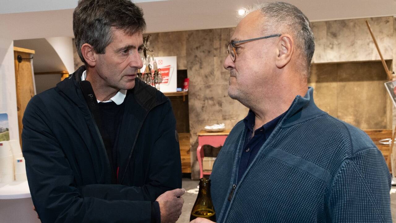 Stefan Knittl, Geschäftsführer der Projektgesellschaft, und Josef Scheinast hatten wenig Grund zur Freude.  