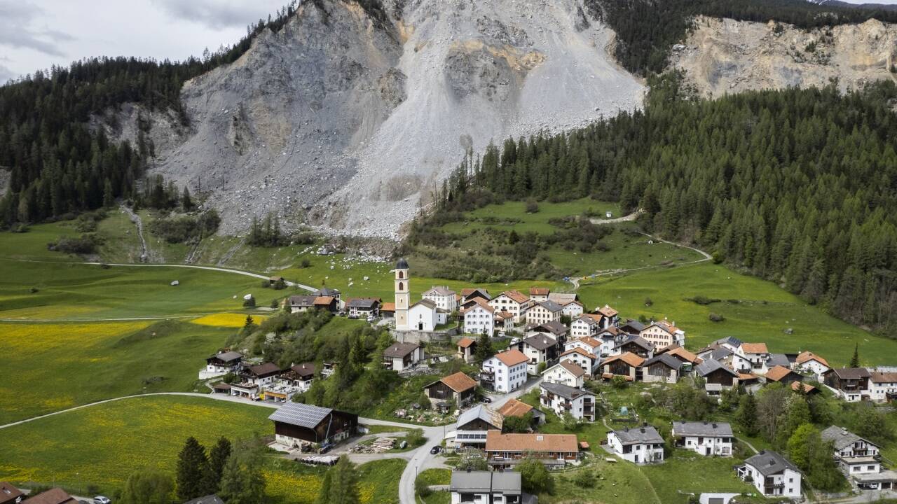 Das Schweizer Bergdorf Brienz. 