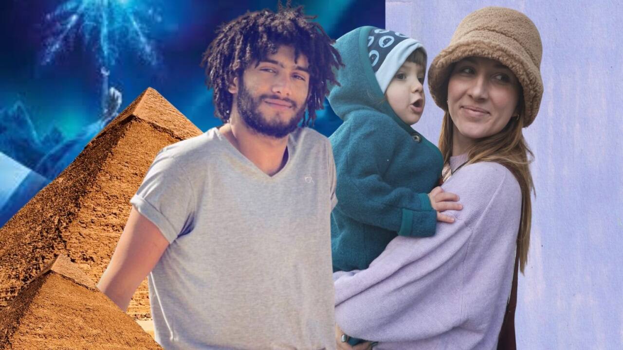 Gemeinsame Familienfotos gibt es nicht. Elena Pichler bastelt Collagen aus alten Bildern von Badr und Fotos von Tochter Amina und ihr.   Gemeinsame Familienfotos gibt es nicht. Elena Pichler bastelt Collagen aus alten Bildern von Badr und Fotos von Tochter Amina und ihr.