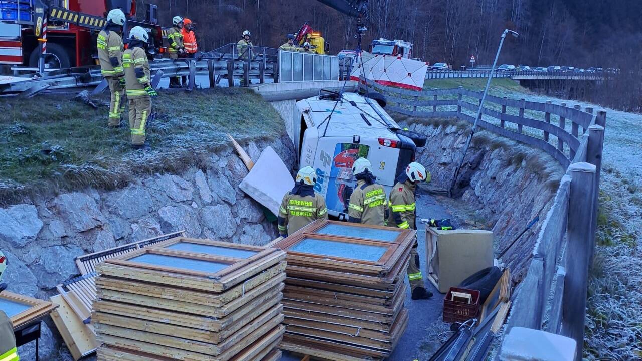 Bilder vom Einsatz der Feuerwehr Maishofen. 
