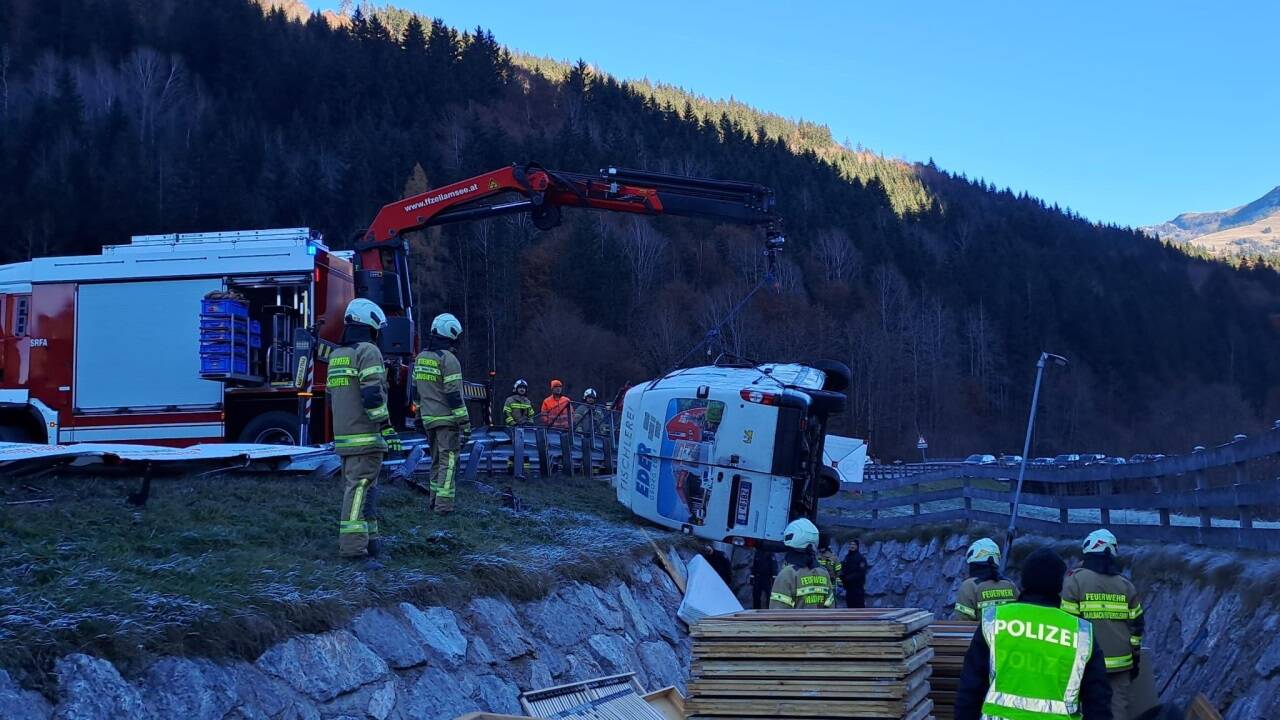 Bilder vom Einsatz der Feuerwehr Maishofen. 