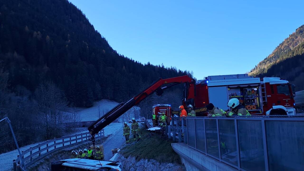 Bilder vom Einsatz der Feuerwehr Maishofen. 